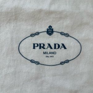 Prada Dust Bag for shoes or jewelry white
